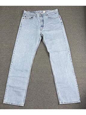 VTG 1999 Levi's 505 Men's 36x33.5 Blue Jeans Light Wash Regular Straight